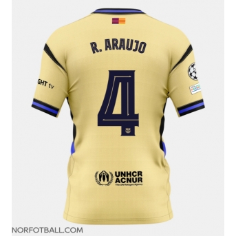 Billige Fotballdrakt Barcelona Ronald Araujo #4 Replika Bortedrakt 2025-26 Kortermet